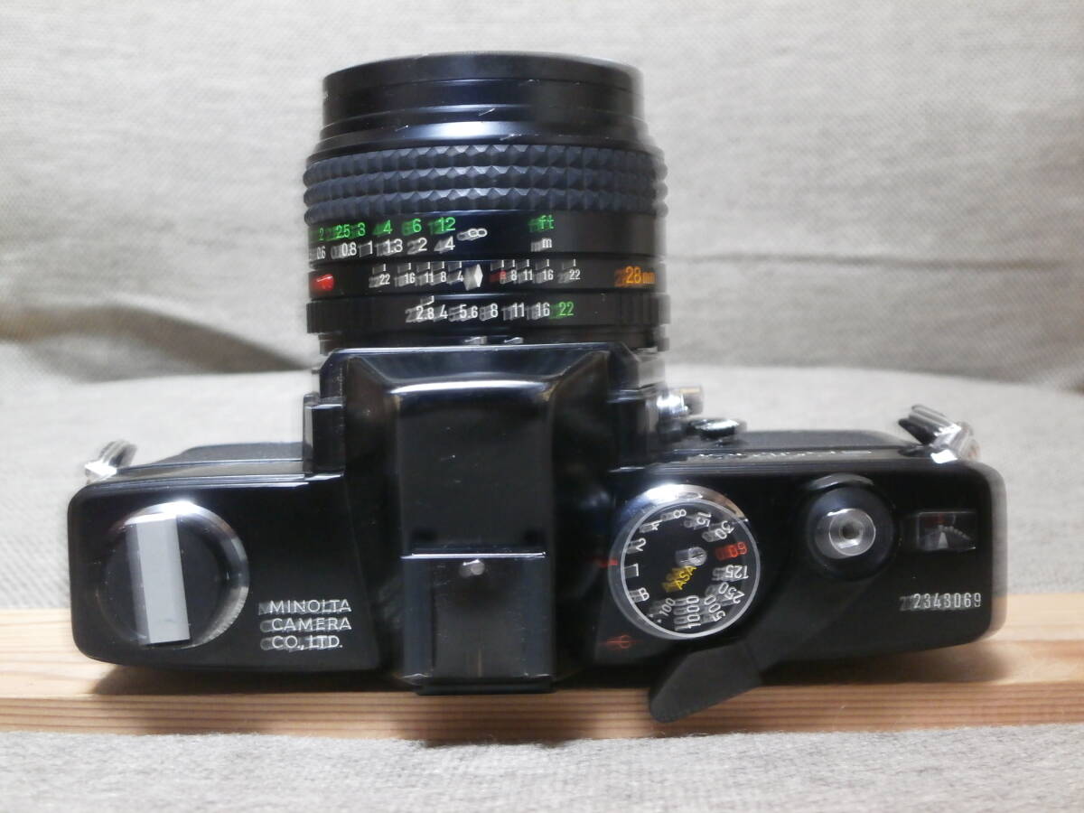 minolta SRT 101 MD W. ROKKOR 1:2.8 f=28mm ジャンクレンズ付き　動作確認済み_画像6