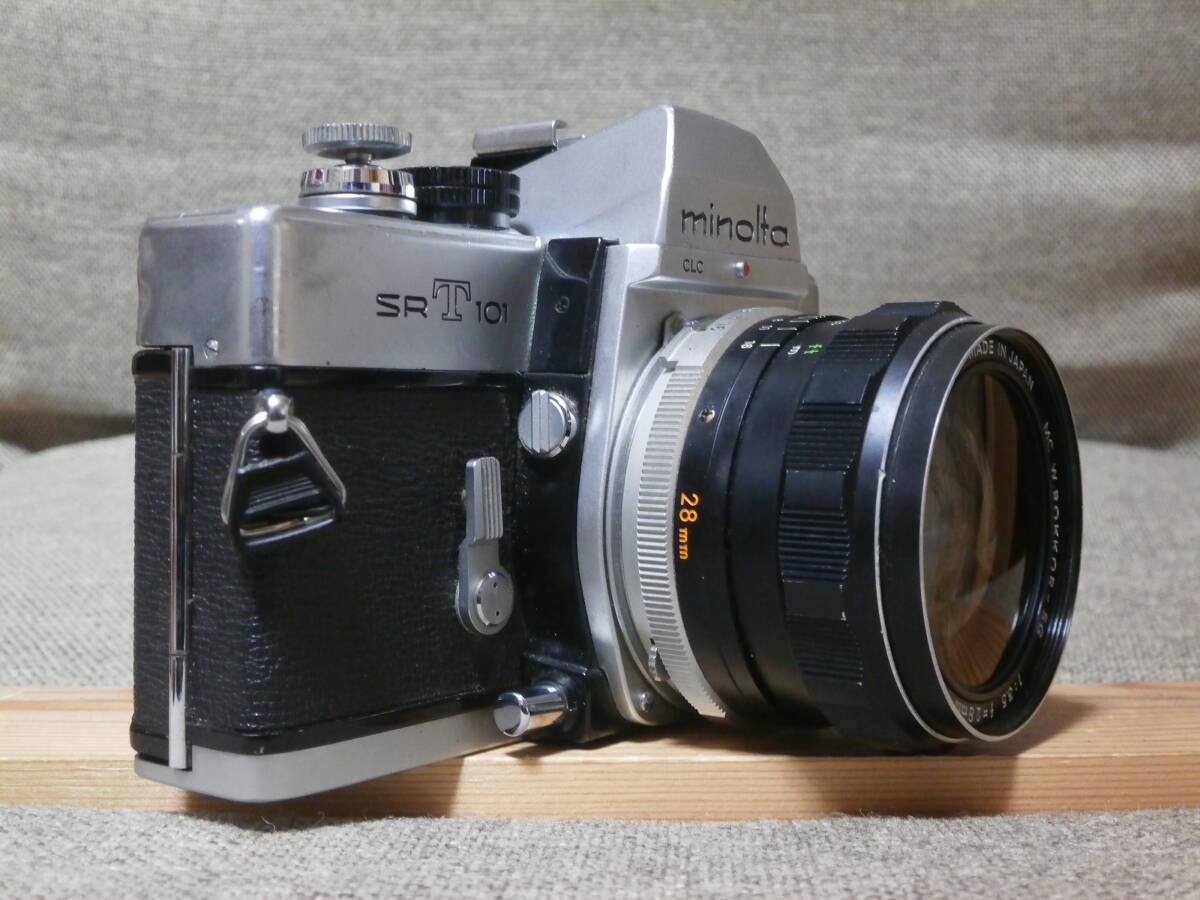 minolta SRT 101 MC W. ROKKOR-SG 1:3.5 f=28mm レンズ付き　動作確認済み_画像3