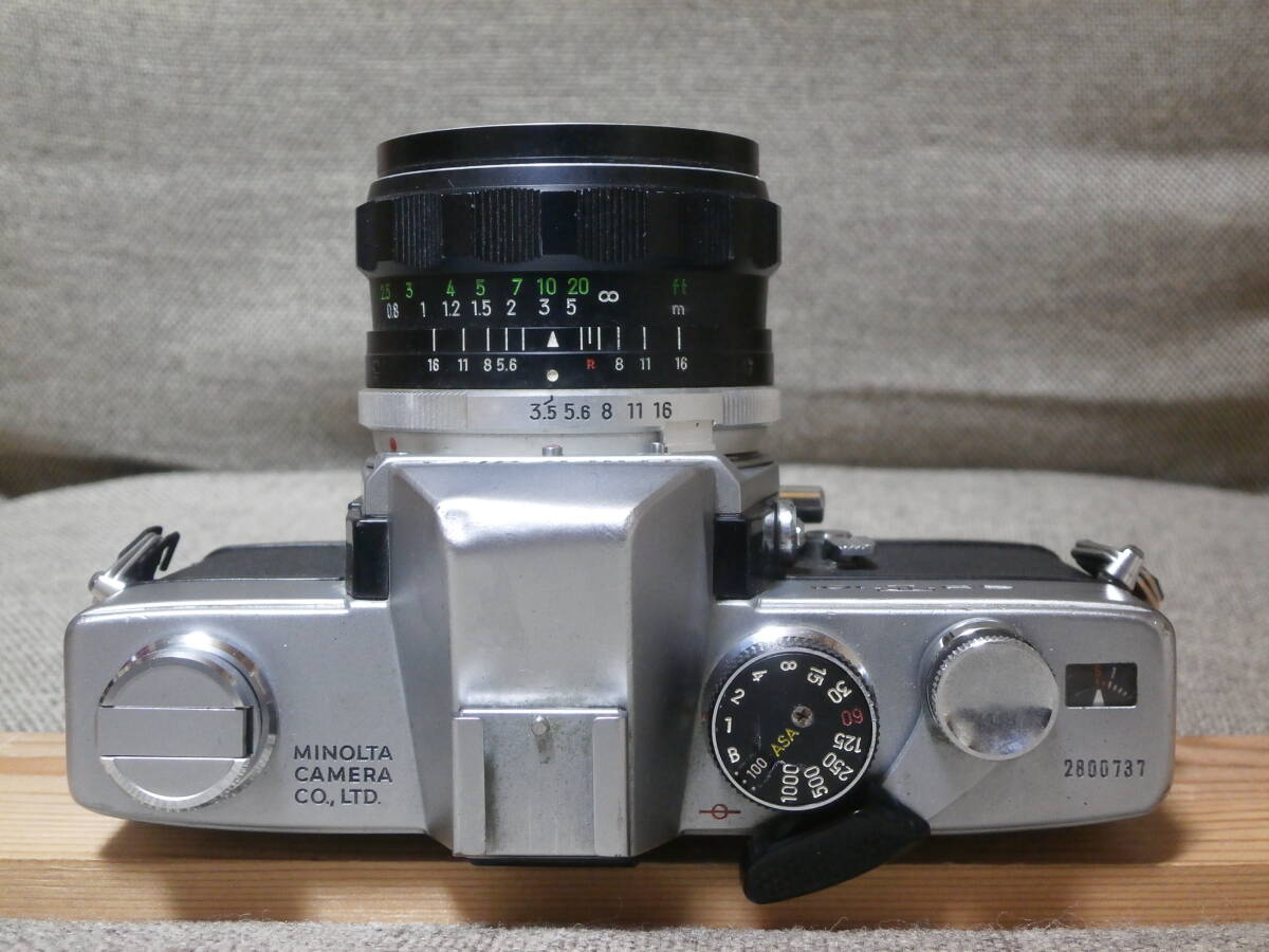minolta SRT 101 MC W. ROKKOR-SG 1:3.5 f=28mm レンズ付き　動作確認済み_画像6