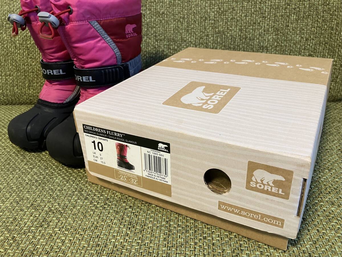 中古 SOREL ソレル CHILDRENS FLURRY 15.0 センチ スノーブーツ_画像7