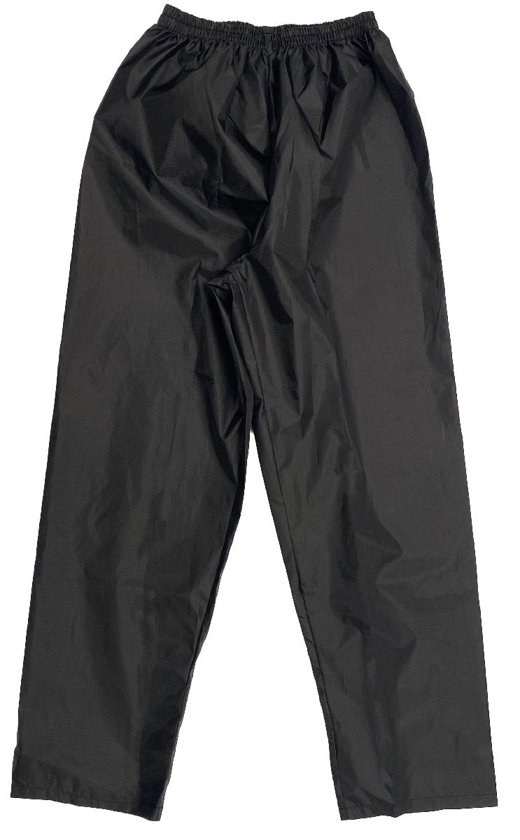 ブラック Lサイズ 処分特価 リップストップヤッケパンツ上下セット 弘進ゴム ポリエステルパーカー ズボン 破れにくい はっ水加工 RP-01_画像3