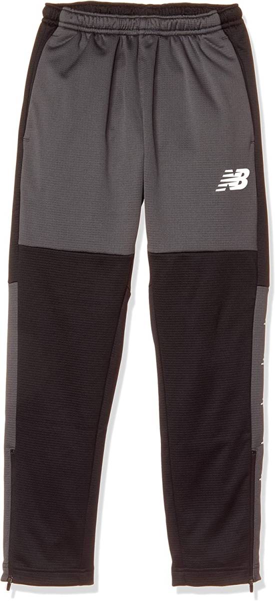 【KCM】z-new-244-160★展示品★【ニューバランス】キッズ ジュニア ウォームアップパンツ 裏微起毛 JJPF9491 ブラック サイズ 160_画像1