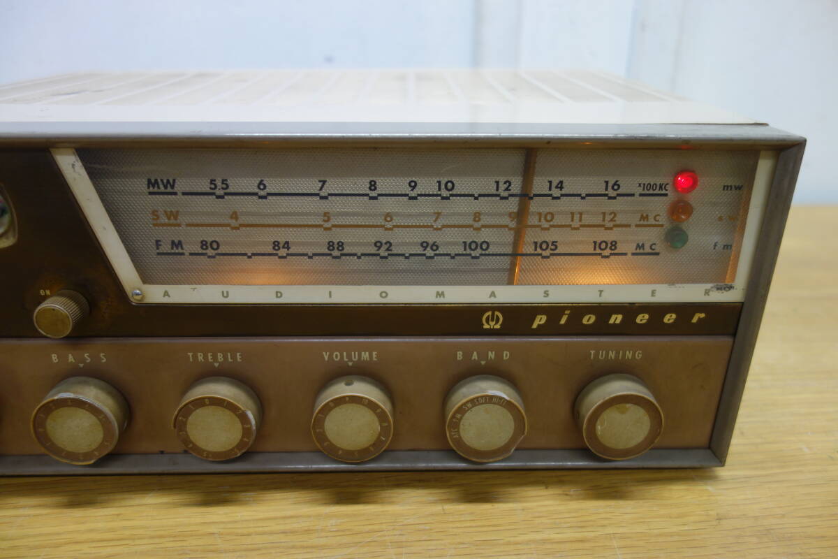 PIONEER FM-R301 вакуумная трубка ресивер электризация возможно Pioneer античный радио б/у утиль управление ZI-100