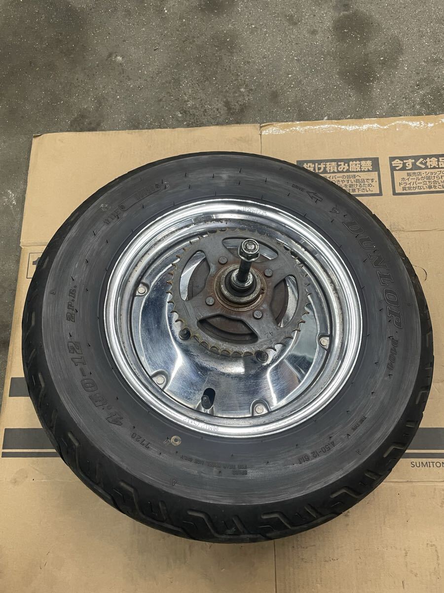 ホンダ AC13 マグナ50 リアホイール スプロケット ブレーキ タイヤ リアアクスルシャフト _画像2