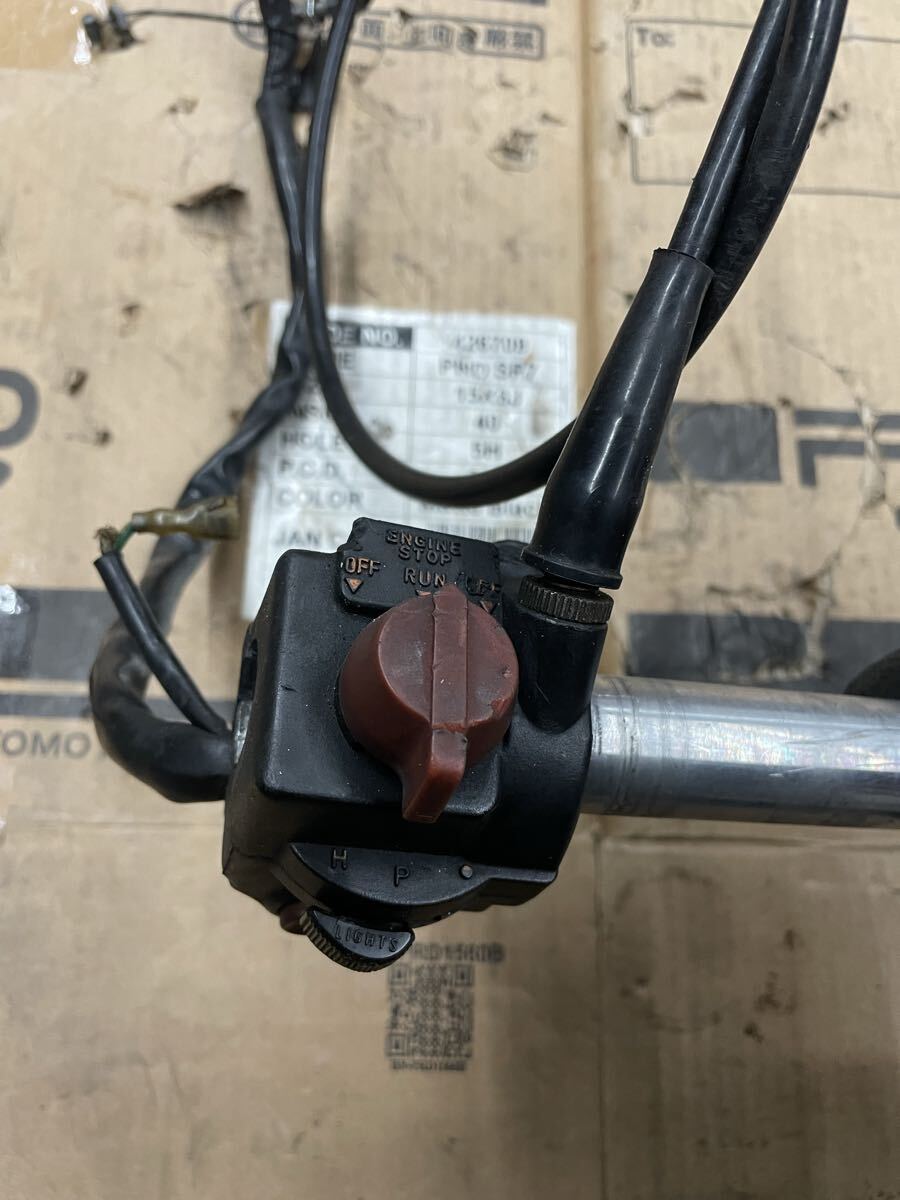 NC07 CBX400F 純正 スロットルホルダー スロットル ワイヤー クラッチワイヤー スロットルワイヤー セット ハンドルスイッチ 右 _画像2