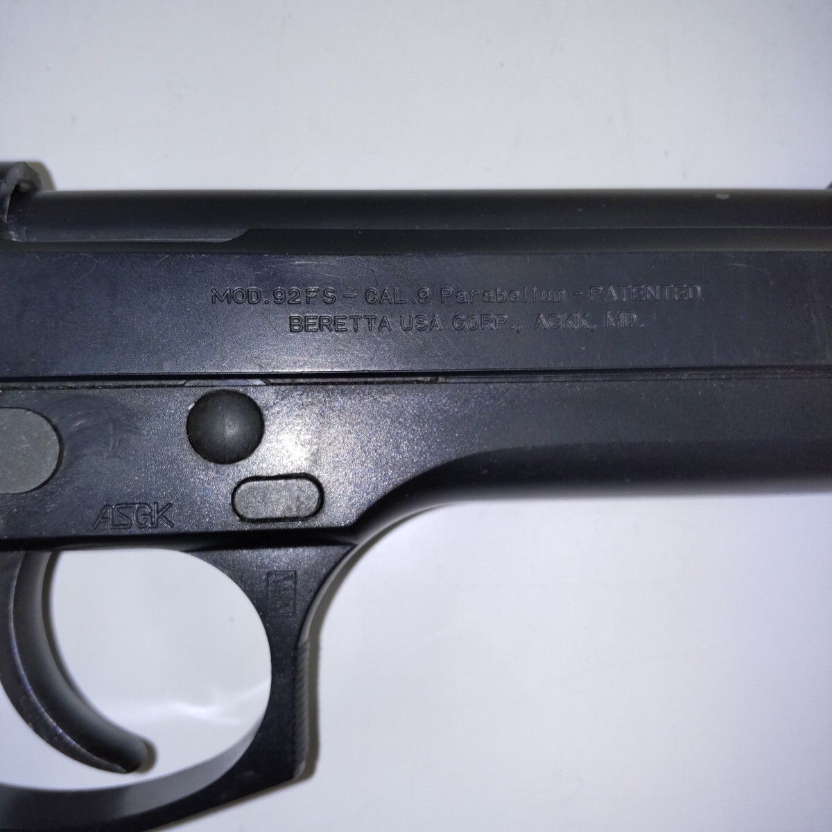 t144 MOD.92FS BERETTA ベレッタ ガスガン ASGK刻印有り ジャンク品_画像4