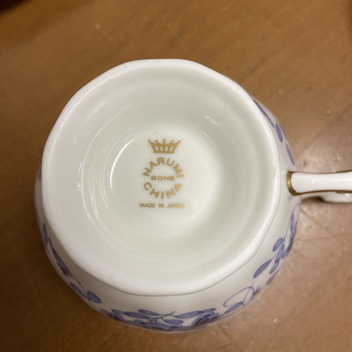 t221 ミラノ ティーカップ&ソーサー 210cc 6点 ナルミ NARUMI ティーポット 花柄 洋食器_画像2