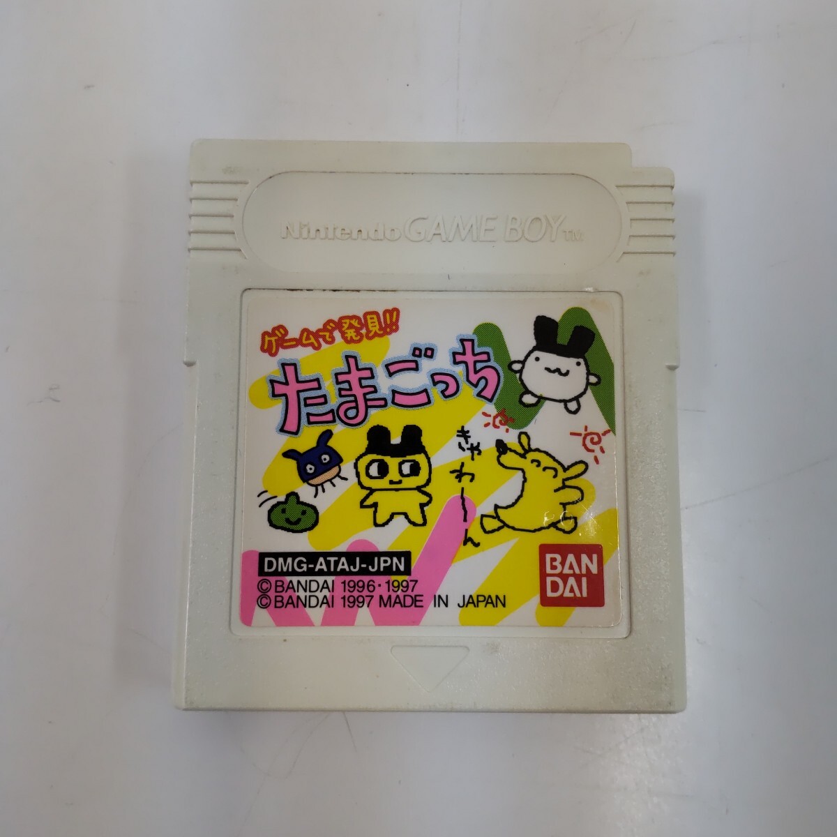 t473 BANDAI バンダイ ゲームで発見！！ たまごっち ゲームボーイ GB ソフトのみ 油性ペン記名あり_画像1