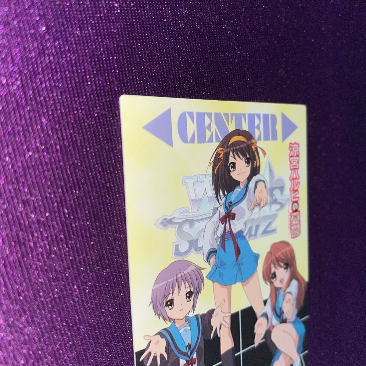 涼宮ハルヒの憂鬱 特製センターマーカー/ブースターパック予約特典/ヴァイスシュヴァルツ/ハルヒ/みくる/長門_画像3