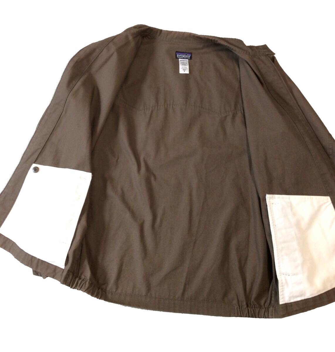 PATAGONIA パタゴニア オーガニックコットン スウィングトップ ジャケット ブルゾン ブラウン フルジップ メンズ S 27125S7_画像9