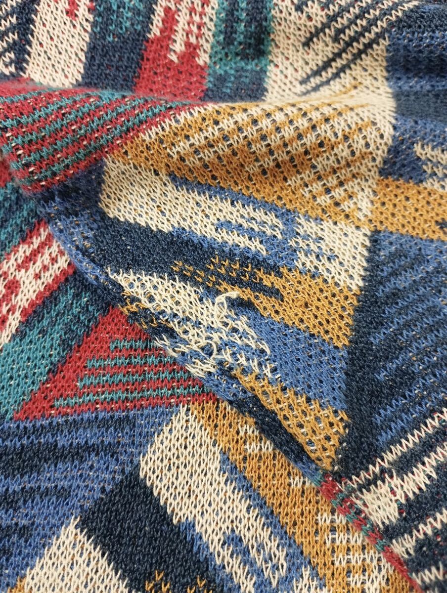 (D) イタリア製 MISSONI ミッソーニ コットン リネン ニット 46 セーター_画像4