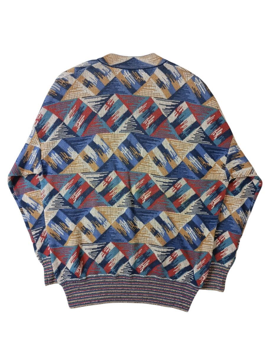(D) イタリア製 MISSONI ミッソーニ コットン リネン ニット 46 セーター_画像5