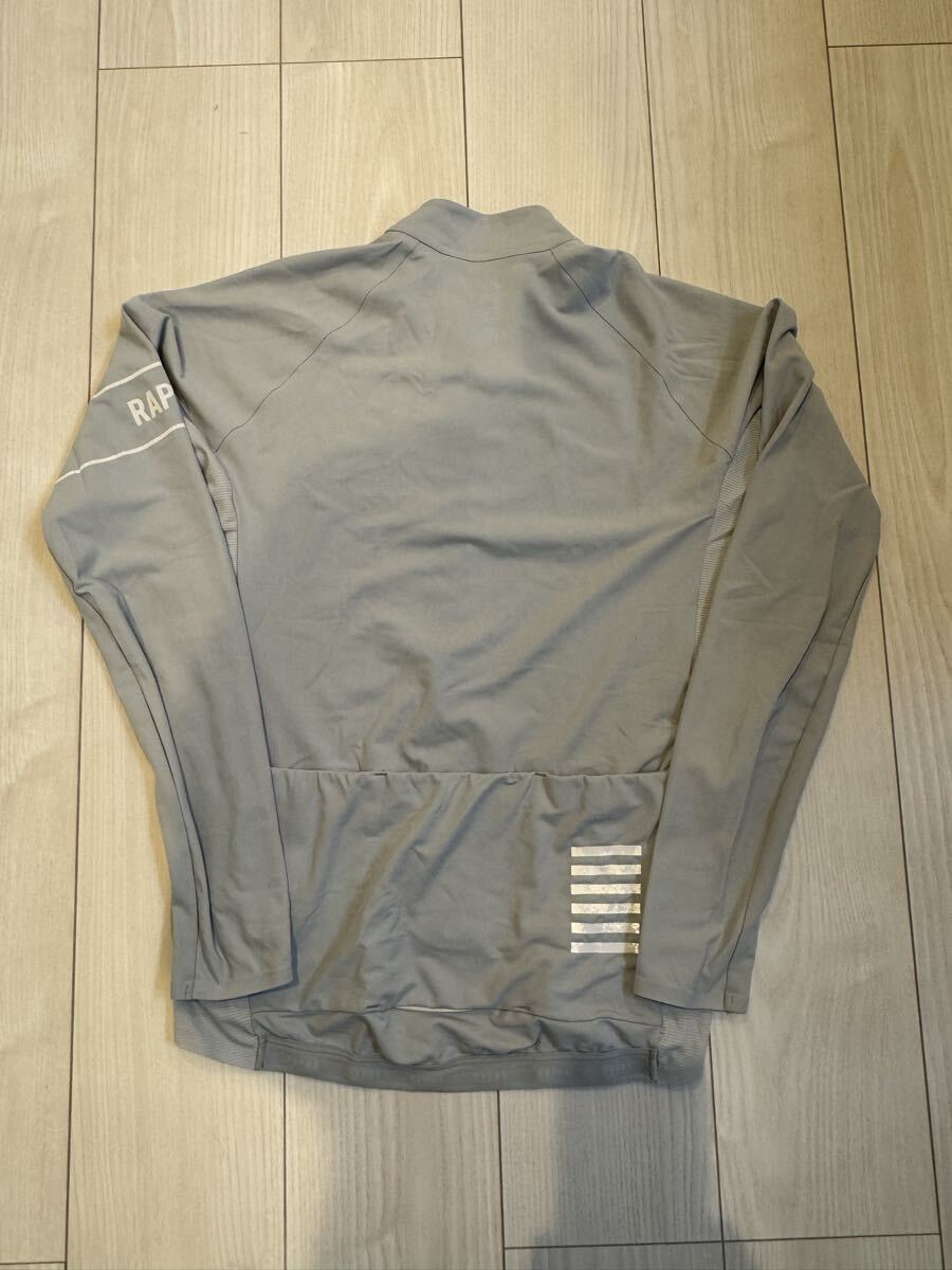 ★ Rapha ラファ PRO TEAM プロチーム サーマル 冬用 長袖ジャージ ライトグレー サイズM 中古 ★_画像2
