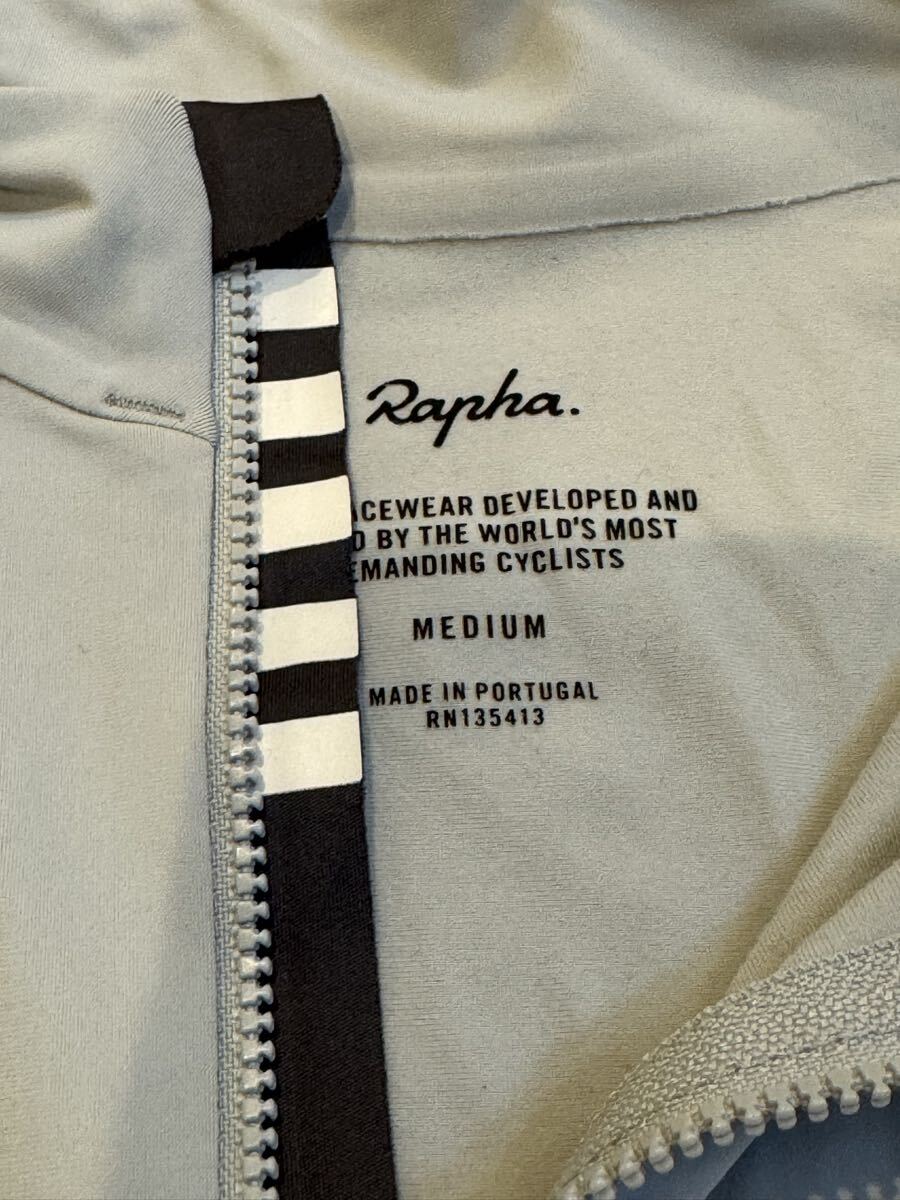 ★ Rapha ラファ PRO TEAM プロチーム サーマル 冬用 長袖ジャージ ライトグレー サイズM 中古 ★_画像3