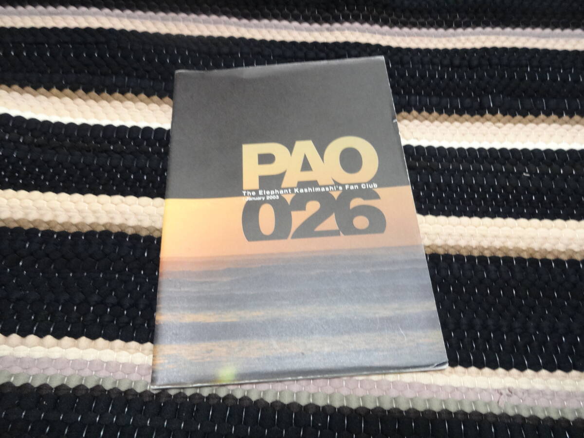 エレファントカシマシ　ファンクラブ会報　PAO26 　FC_画像2