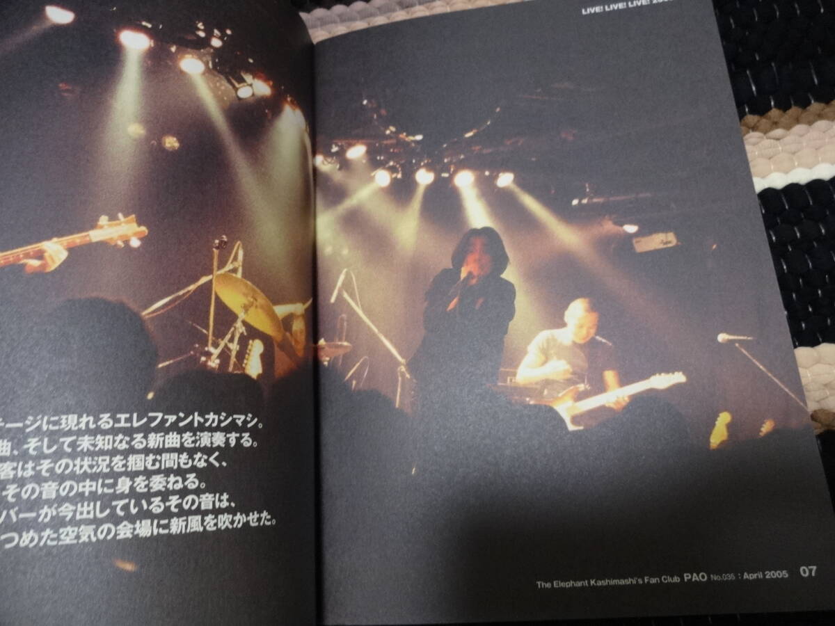 エレファントカシマシ　ファンクラブ 会報　PAO 　FC 非売品　35_画像2