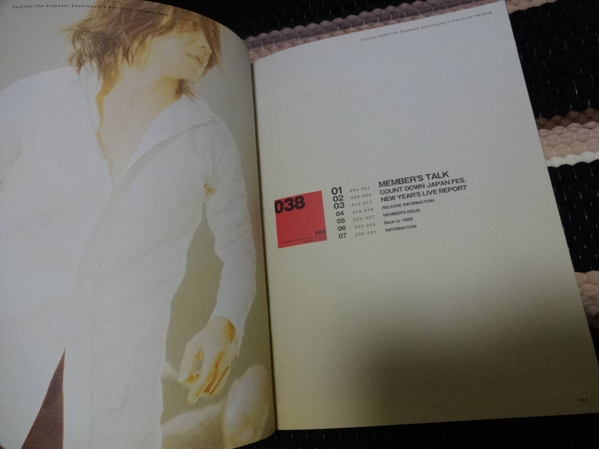 エレファントカシマシ　ファンクラブ 会報　PAO 　FC 非売品　38_画像5
