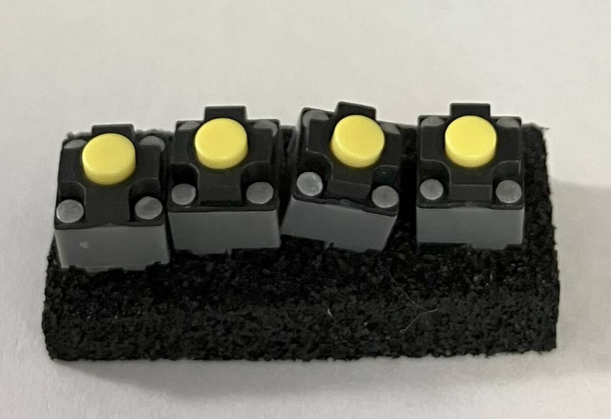 【送料無料】Kailh mute 静音 マウスボタン交換用 マイクロスイッチ 4個セット 高品質版（赤より静音＆長寿命）_画像1