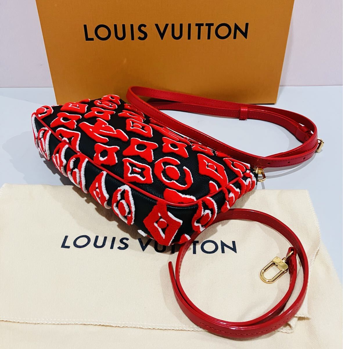 LOUIS VUITTON 新品 モノグラム アフタージュ ショルダー バッグ ルイ・ヴィトン 斜め掛け バック 箱 保存袋 ショルダーストラップ 付属_画像5