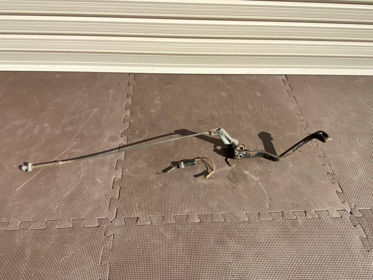 希少 当時物 DT250 DT1 DT1F 純正リアブレーキペダル ロッド リンク スイッチ 絶版 旧車_画像2