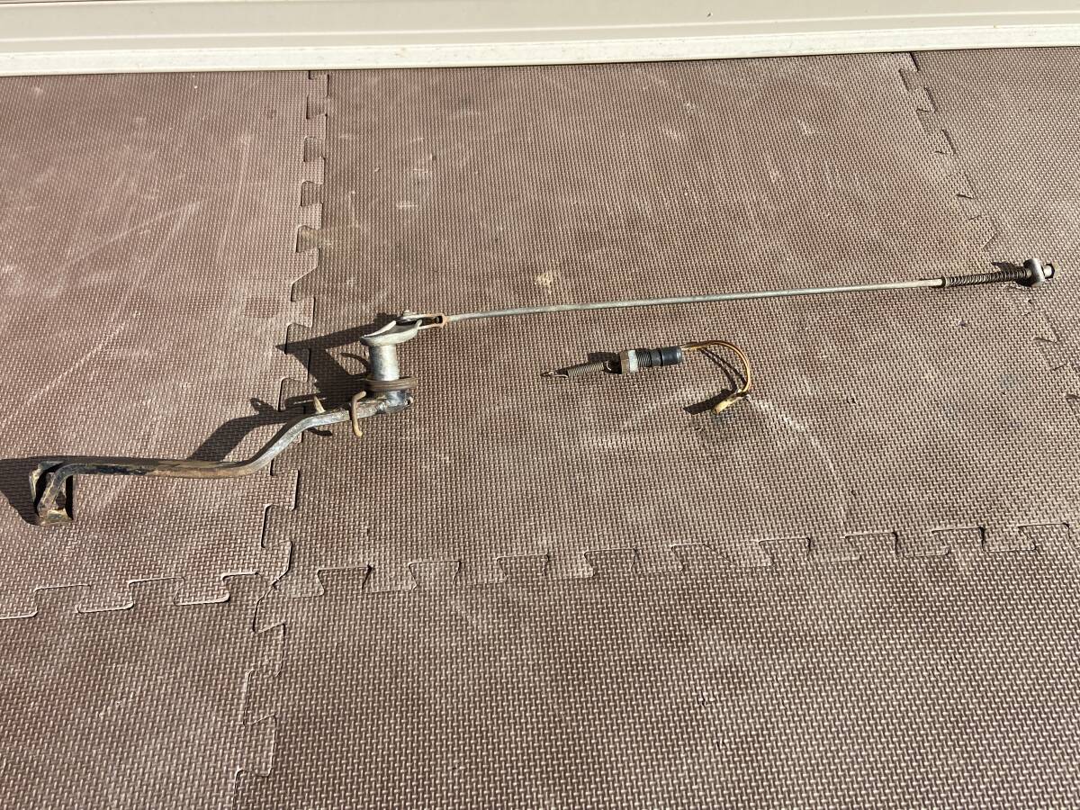 希少 当時物 DT250 DT1 DT1F 純正リアブレーキペダル ロッド リンク スイッチ 絶版 旧車_画像3