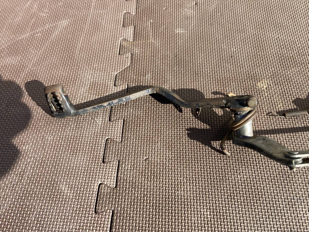 希少 当時物 DT250 DT1 DT1F 純正リアブレーキペダル ロッド リンク スイッチ 絶版 旧車_画像4