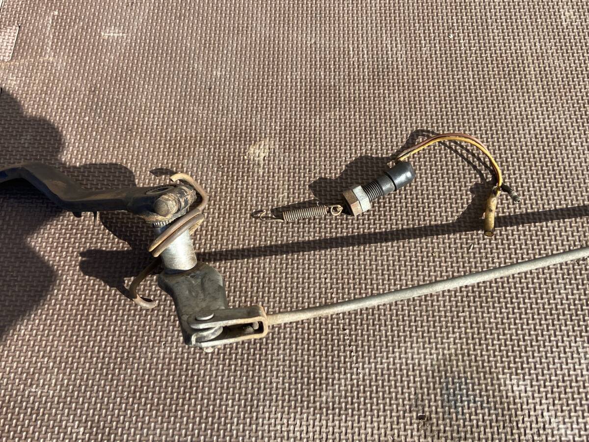 希少 当時物 DT250 DT1 DT1F 純正リアブレーキペダル ロッド リンク スイッチ 絶版 旧車_画像5