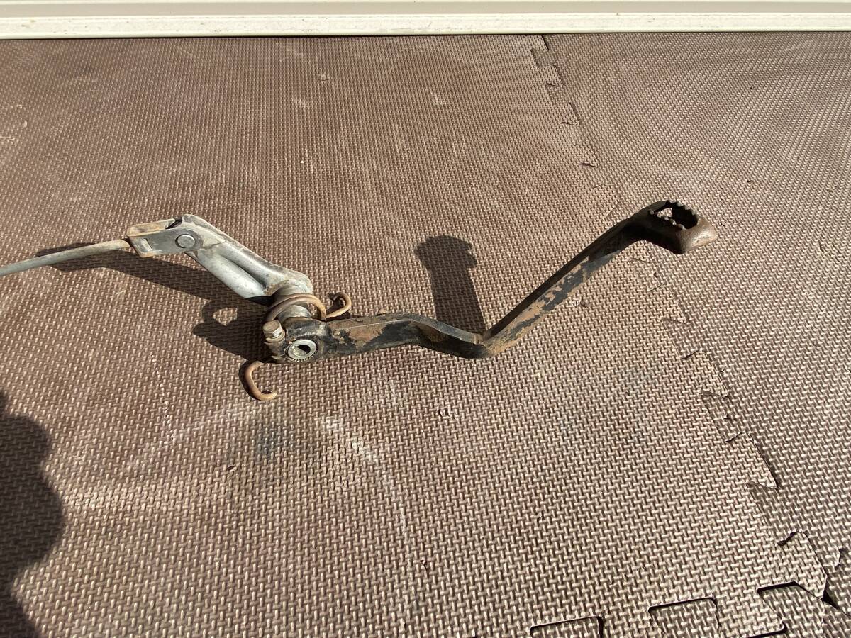 希少 当時物 DT250 DT1 DT1F 純正リアブレーキペダル ロッド リンク スイッチ 絶版 旧車_画像8