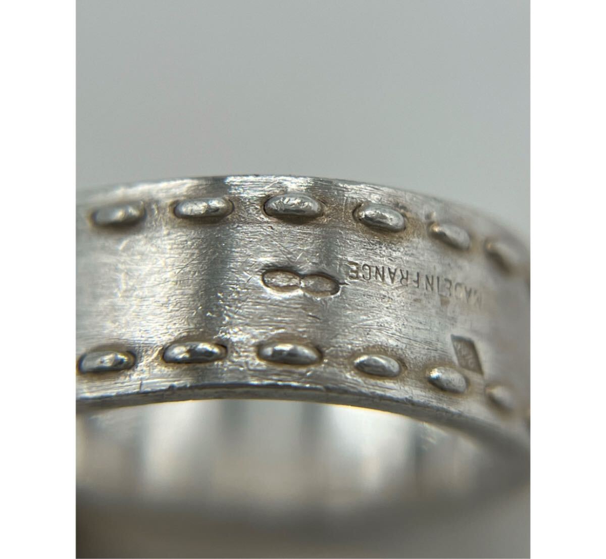 エルメス HERMES ケリー リング 表記サイズ50 SV YG コンビ ヴィンテージ アクセサリー_画像9