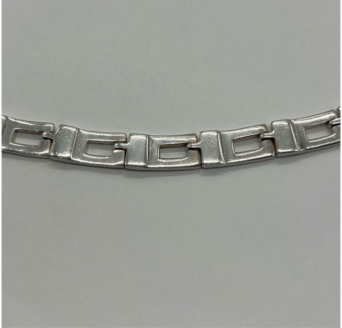 グッチ GUCCI Gシェイプ Gロゴ ネックレス SV925 オールドグッチ アクセサリー_画像8