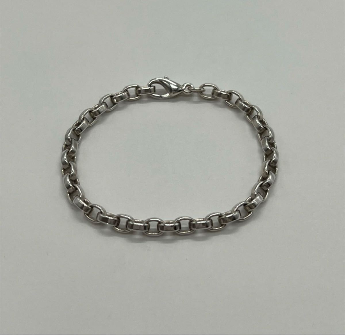 ティファニー TIFFANY オーバルリンクチェーン ブレスレット ドイツ製 SV925 アクセサリー 希少_画像1