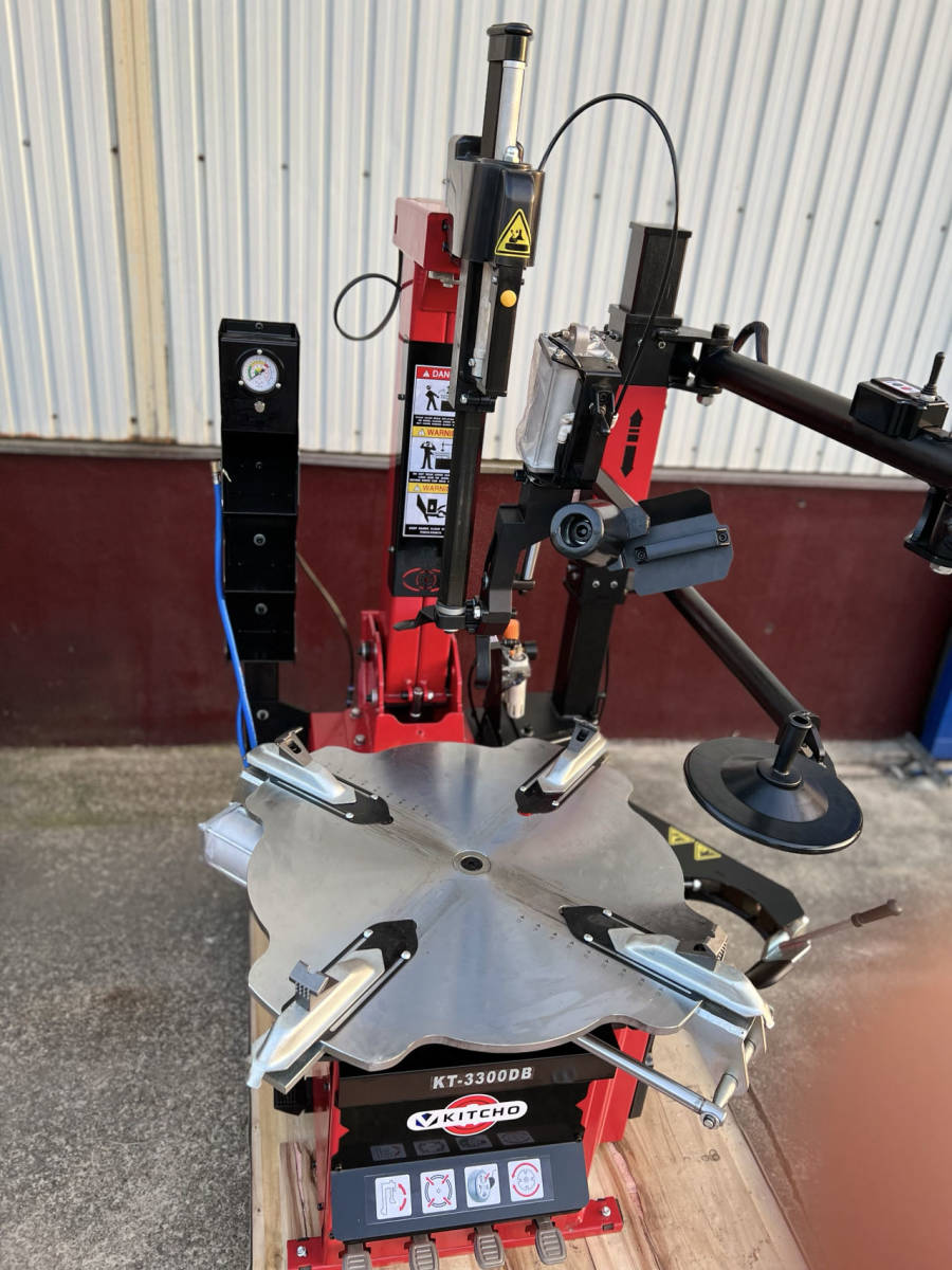 新品 レバーレス タイヤチェンジャー サポートアーム付 適格領収書発行可 30インチ対応 3300DB 即納品 3相200V動力電圧_画像6