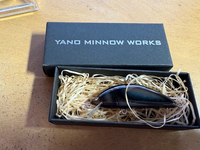 ハンドメイドミノー ヤノミノーワークス wriggle 50S　黒たまむし　50ｍｍ　未使用品シンキング　＃レイチューン　鱒モク_画像2