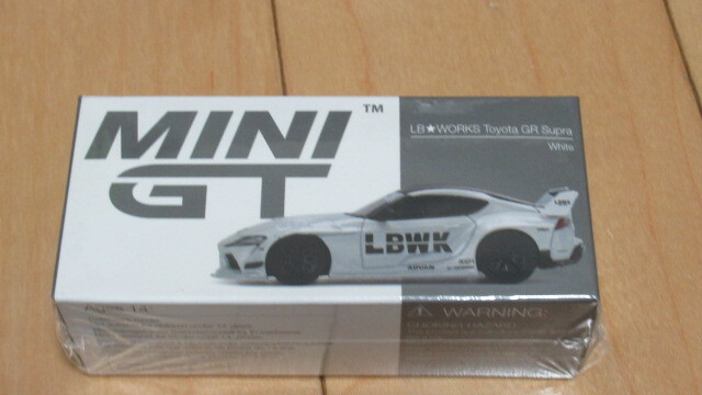 ★ミニGT 【mini GT】 MGT00235-R LB★WORKS GR スープラ ホワイト 新品未開封_画像1