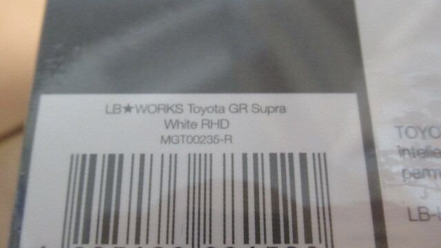 ★ミニGT 【mini GT】 MGT00235-R LB★WORKS GR スープラ ホワイト 新品未開封_画像7