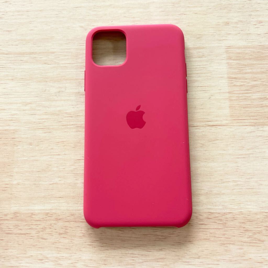 ★新品★ Apple アップル 純正 iPhone 11 Pro Maxシリコンケース・ポメグラネット 386B8_画像3