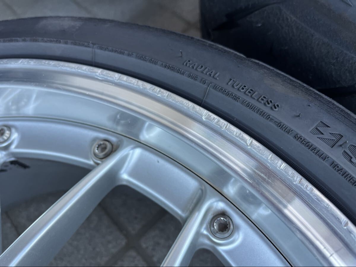 ◆BBS RS900・904 18インチ　8J・8.5J ＋40＋30 5H 114.3 FORGED鍛造　シバタイヤ付　アルファード　ヴェルファイア　チェイサー_画像6