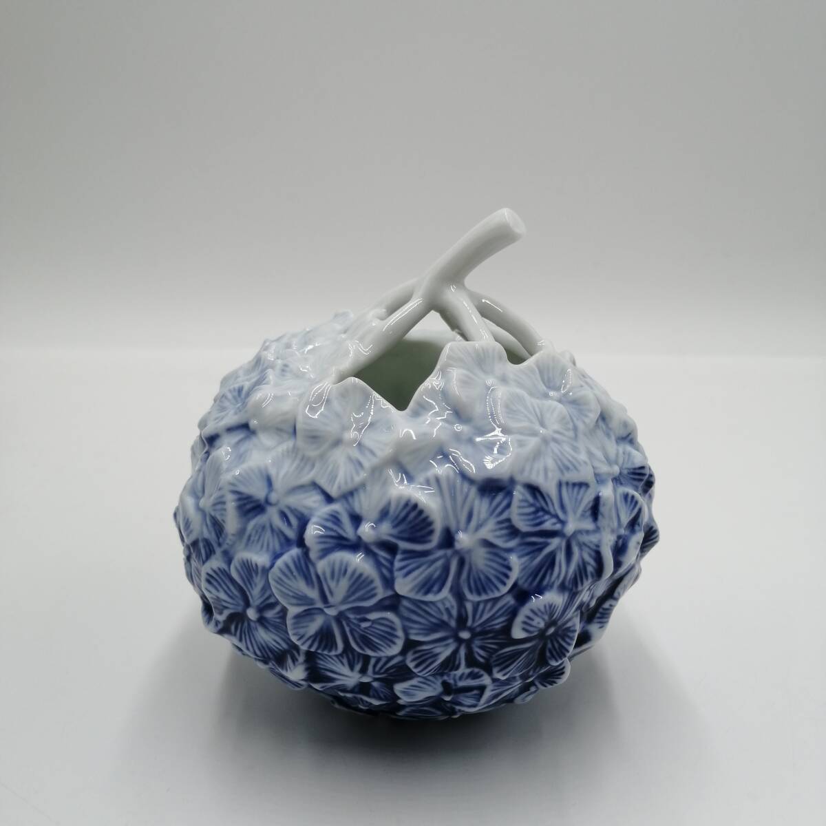 y4020 ROYAL COPENHAGEN ロイヤルコペンハーゲン 紫陽花 花瓶 フラワーベース インテリア 雑貨 置物_画像6