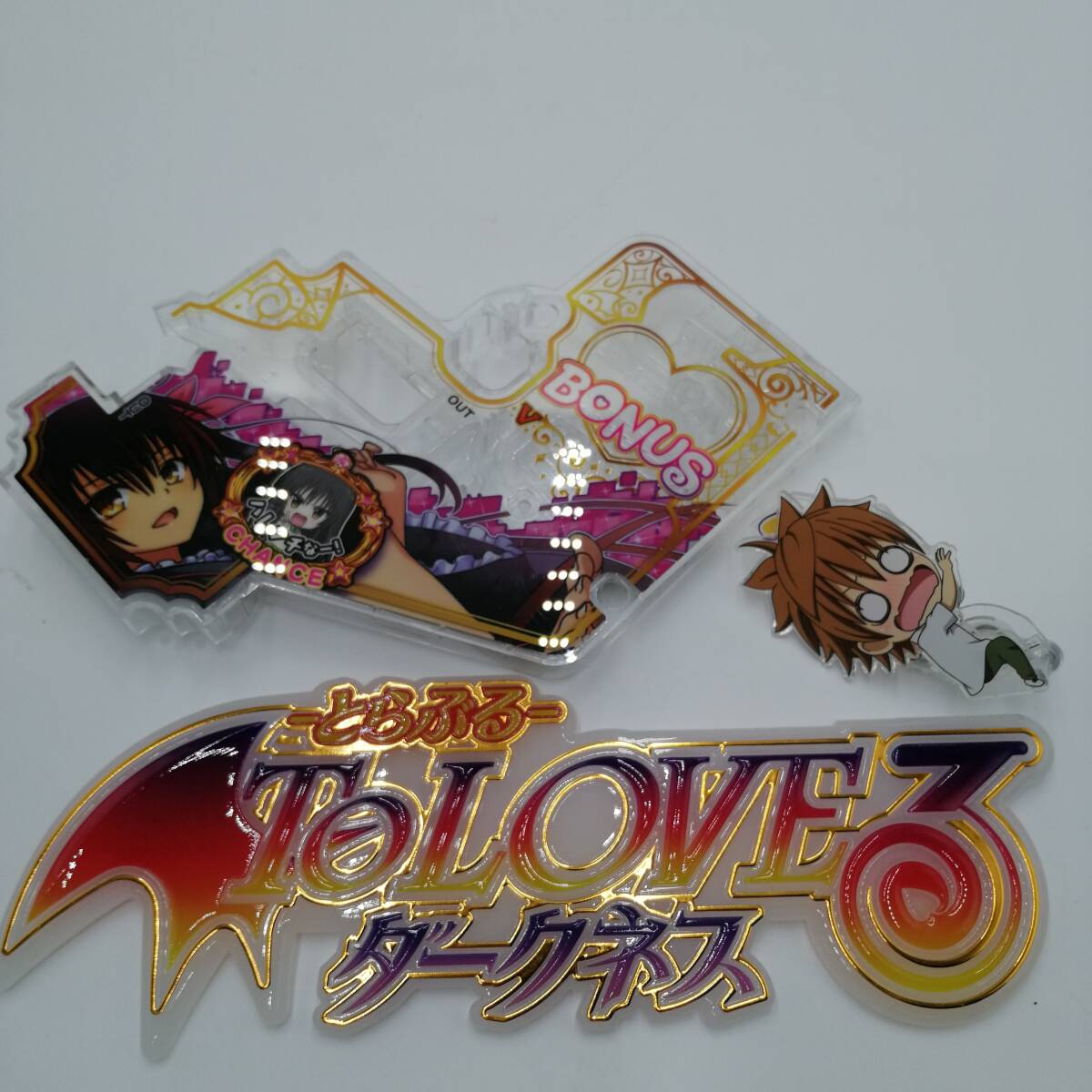E0008 ToLOVEる ダークネス パチンコ 装飾品 まとめ売り 非売品 パーツ 部品 オブジェ アニメキャラクター コレクション_画像3