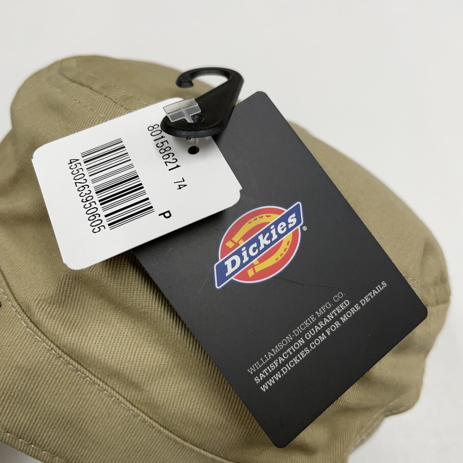 Dickies ベージュ ワークキャップ スポーツ ゴルフ バイクミリタリートラックキャンプアウトドアオートバイ 帽子生地コットン ディッキーズ_画像5