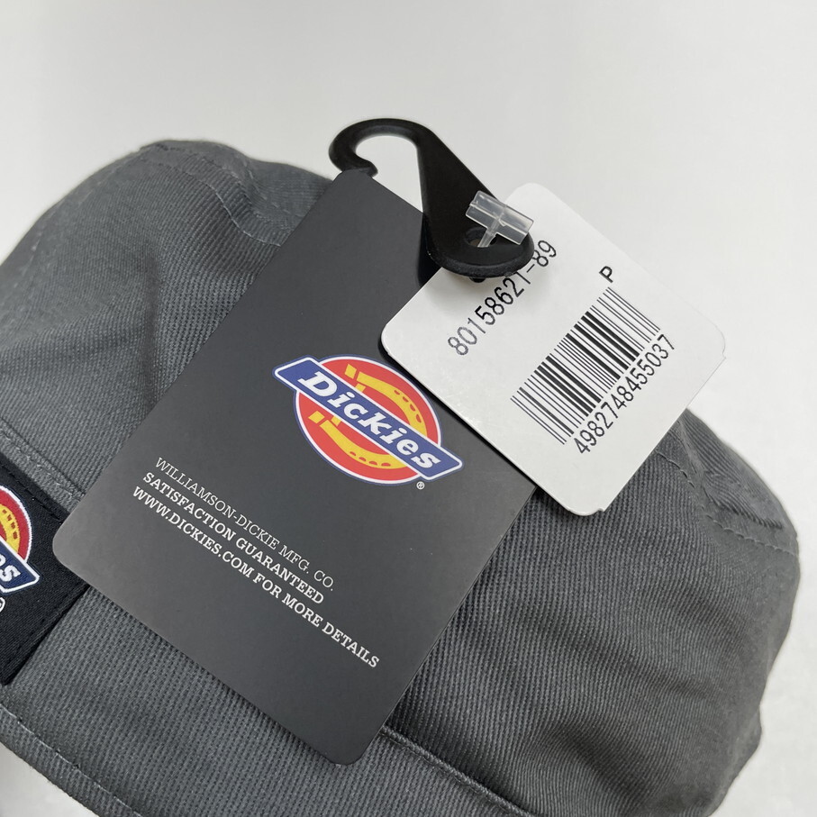 Dickies グレー ワークキャップ スポーツ ゴルフ バイクミリタリートラックキャンプアウトドアオートバイ 帽子生地コットン ディッキーズ_画像5