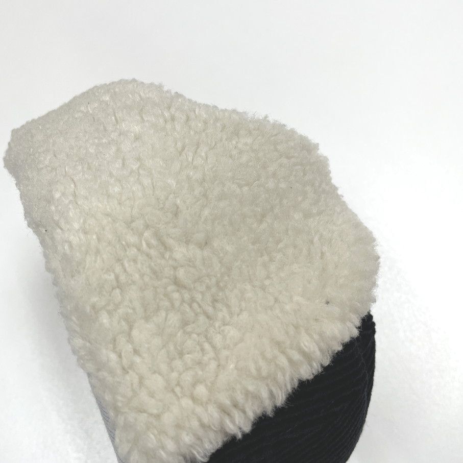 Dickies ブラック フライトキャップ コーデュロイ ボアパイロット帽子 スポーツ ゴルフ バイク トラックキャンプアウトドア ディッキーズ_画像6