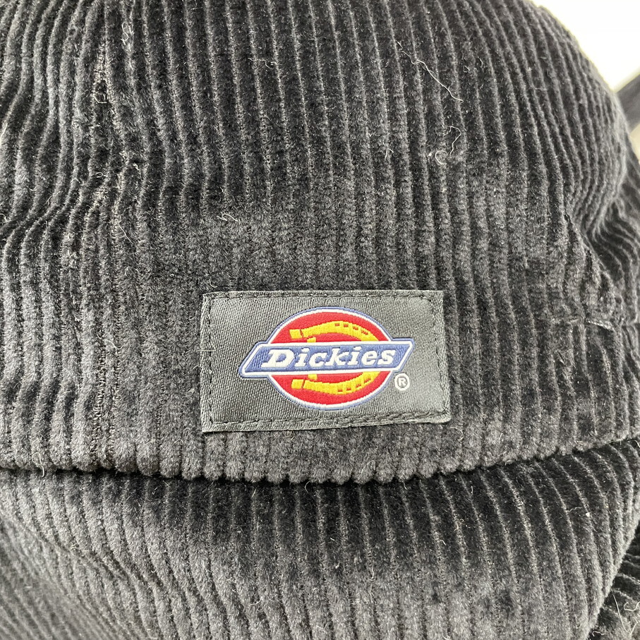 Dickies ブラック フライトキャップ コーデュロイ ボアパイロット帽子 スポーツ ゴルフ バイク トラックキャンプアウトドア ディッキーズ_画像8