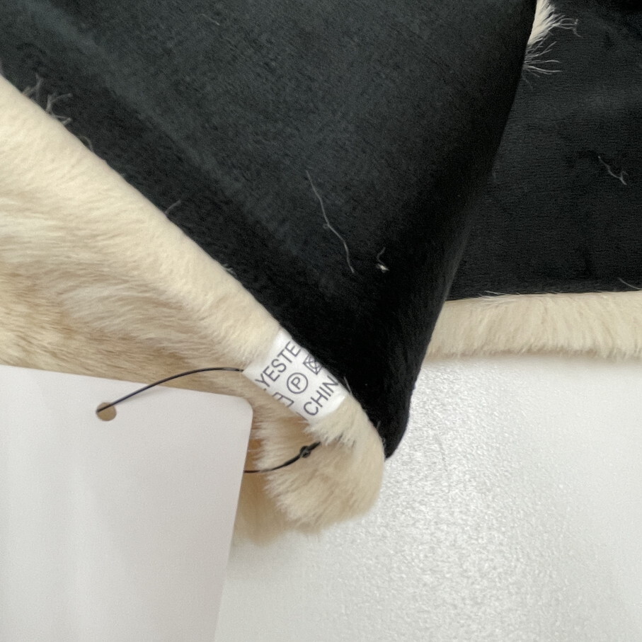 nano universe /F/ ベージュ系 エコファーティペット マフラー 防寒 冬物 ふわふわ もこもこ カジュアル インナーブラック ナノユニバース_画像10