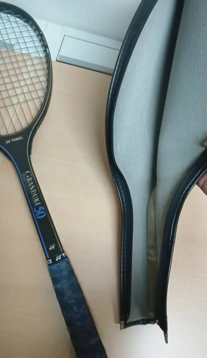 ヨネックス YONEX GRANDUKE 50 グランデューク50 GD-50 ケース付(プラスチックの左フック破損あり) ソフトテニス/軟式/ラケット UF17_画像5