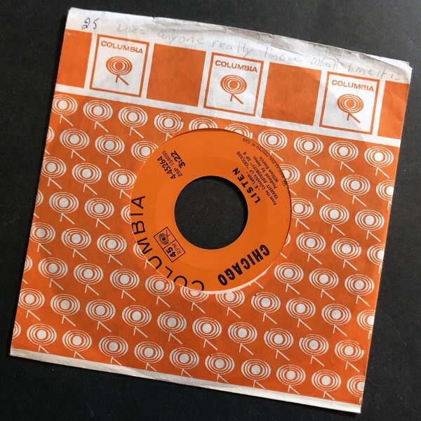 CHICAGO Does Anybody Know...? いったい現実を...? カナダ盤シングル 1970_画像2