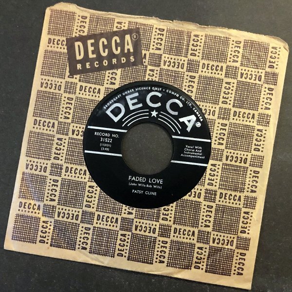 PATSY CLINE Faded Love 色あせし恋 カナダ盤シングル Decca 1963_画像1
