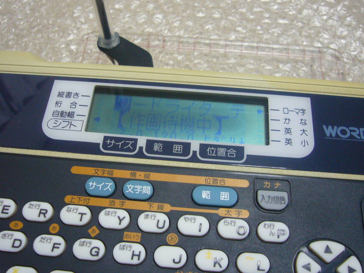 即決　動作確認済　CD-100　ワードライタ　電源、黒ボールペン1本、替芯（黒）10本付　マックス　ワードライター_画像3