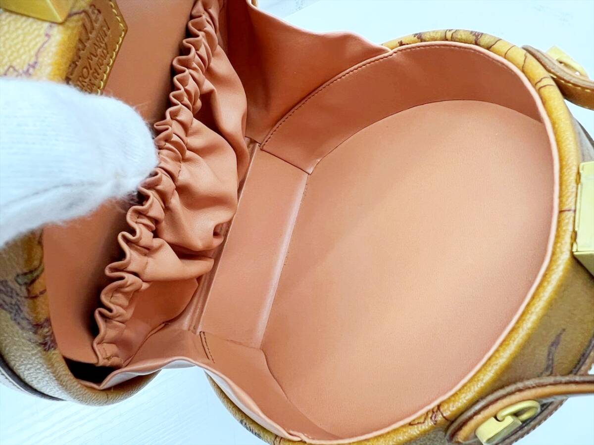  хороший товар PRIMA CLASSE Prima Classe geo графика карта рисунок раунд багажник 2WAY ручная сумочка 