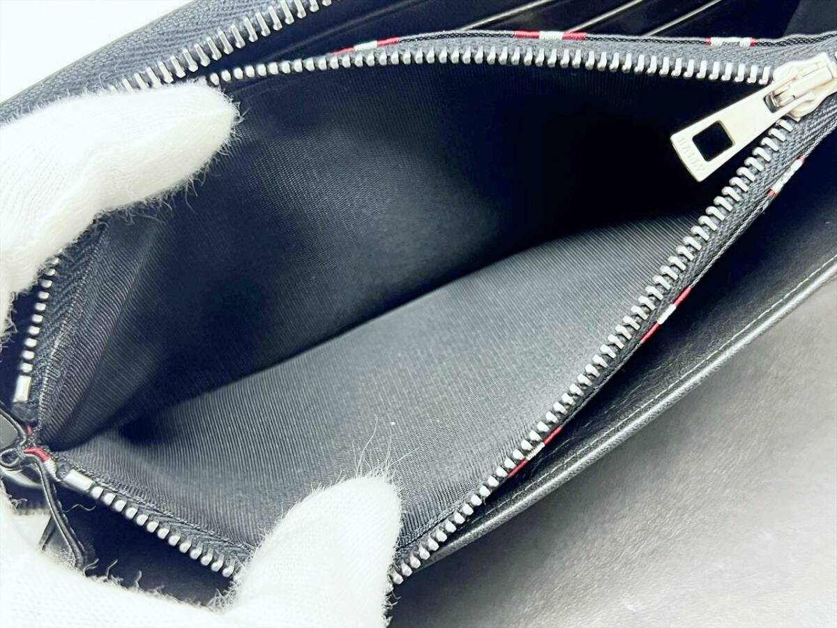未使用保管 美品 BALLY バリー TEVIN 290 トレインスポッティング ラウンド オーガナイザー 長財布 黒 TEVIN 290_画像10